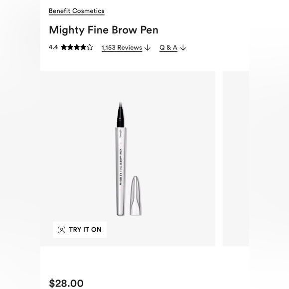 NWT Benefit Mighty Fine Brow Pen in Warm Light Brown one for $18 or two for $30 - Picture 4 of 4